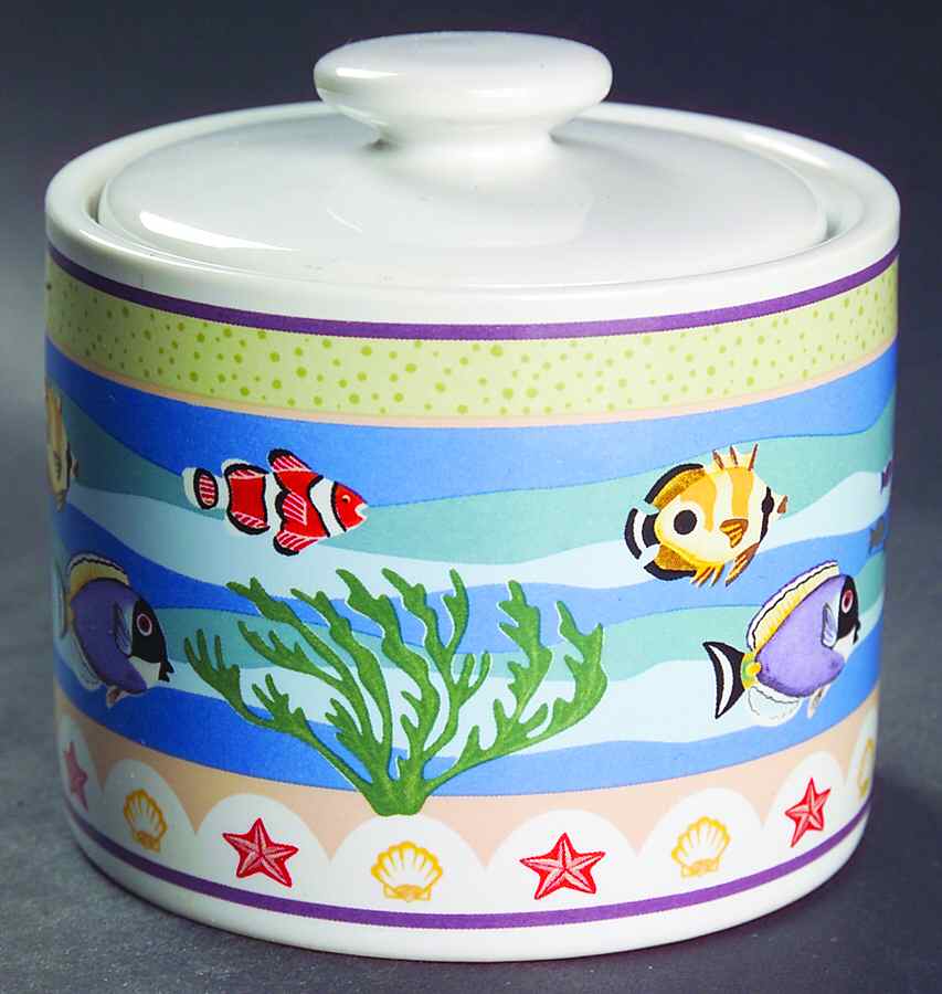 Coral Reef Sugar Bowl & Lid by Sakura-1