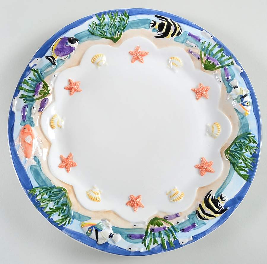 Coral Reef 12" Round Platter by Sakura-1