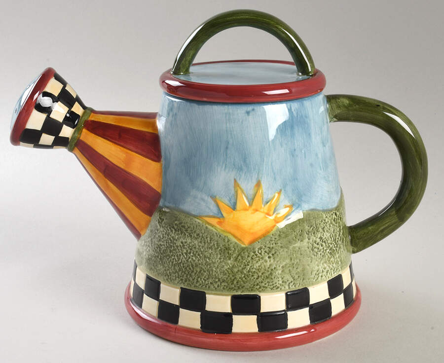 Watering Cans Sculpted Teapot & Lid by Sakura-1