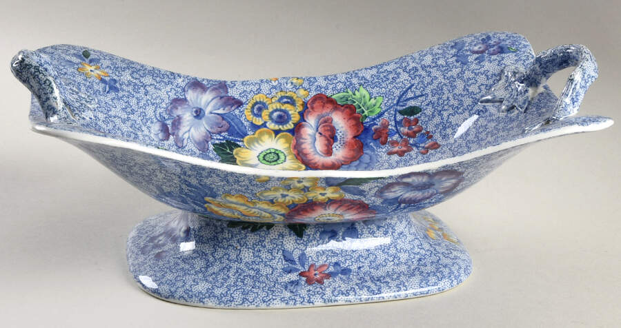 Blue Chintz Centerpiece by Spode-1