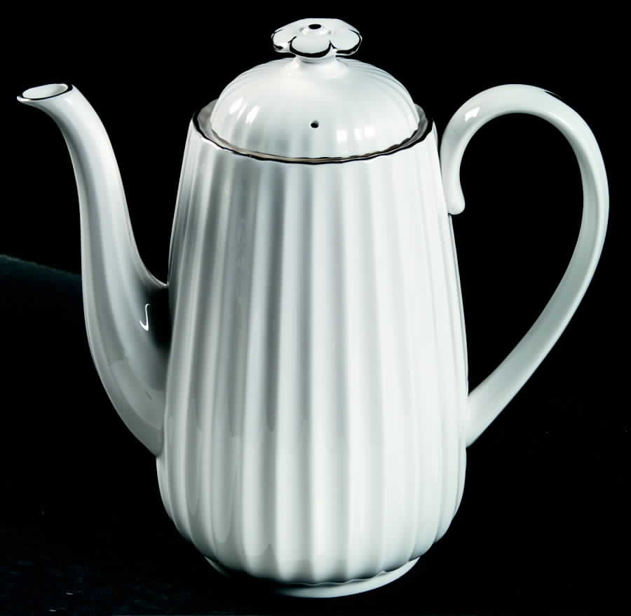 Chelsea Platinum Coffee Pot & Lid by Spode-1