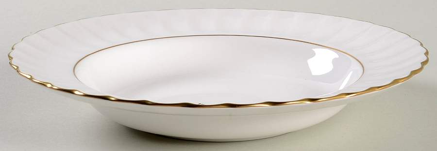Chelsea Gold Large Rim Soup Bowl by Spode-1