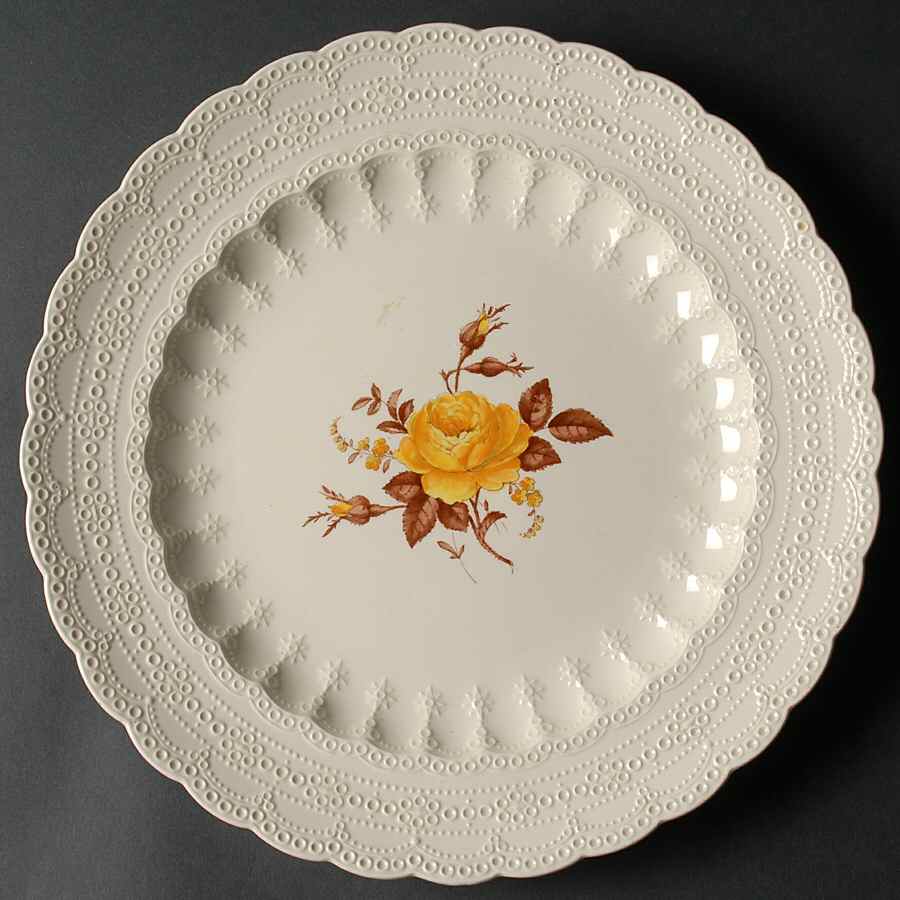 Billingsley Rose Yellow (Jewel) 13" Chop Plate (Round Platter) by Spode-1
