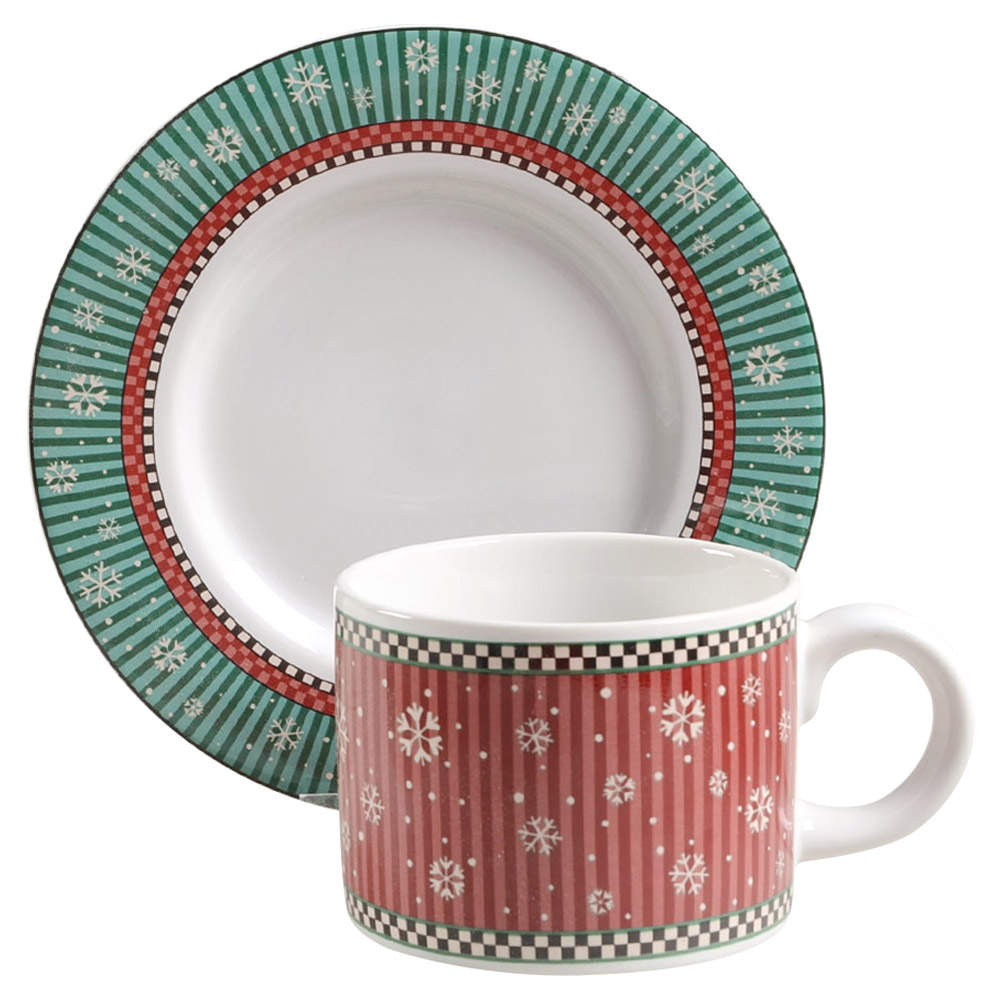 Penguins Flat Cup & Saucer Set by Sakura-1
