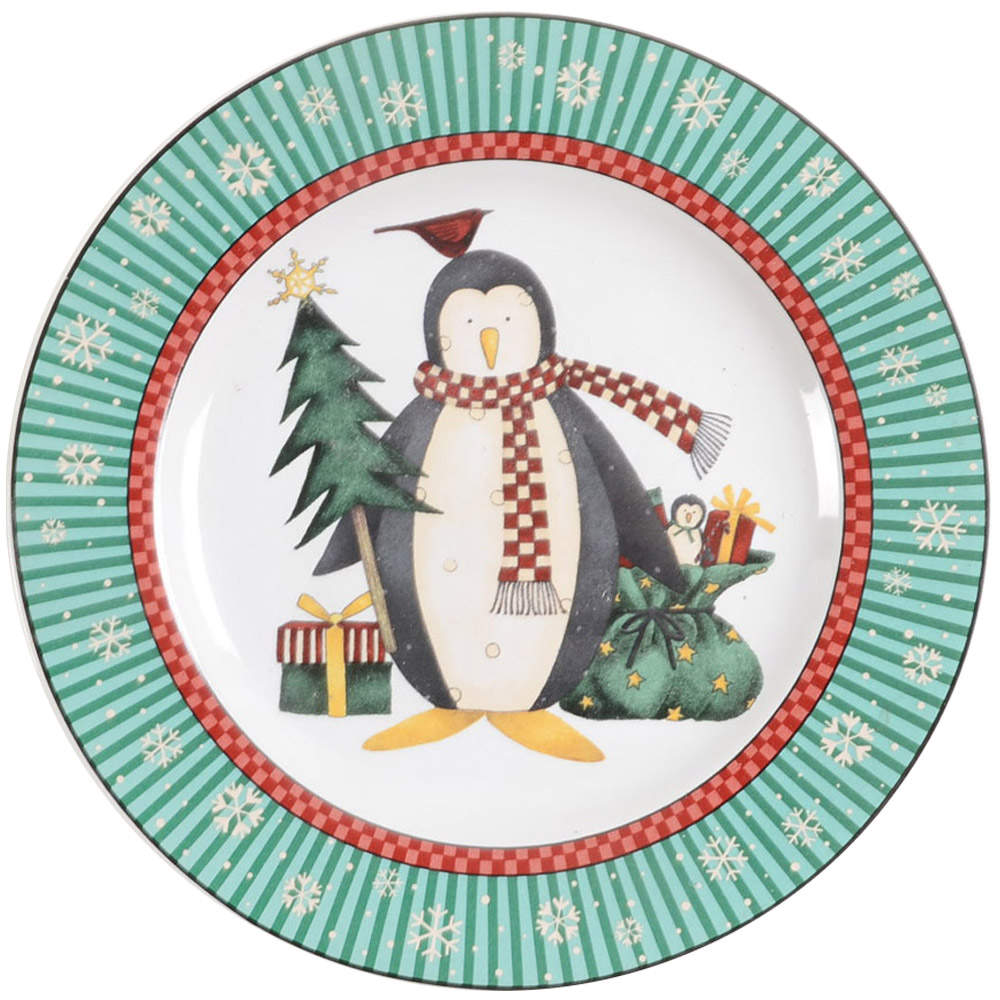 Penguins Salad/Dessert Plate by Sakura-1