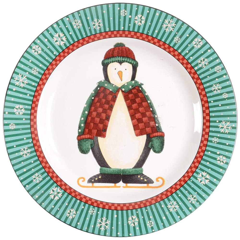 Penguins Salad/Dessert Plate by Sakura-1