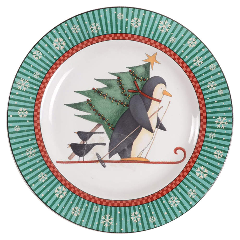 Penguins Salad/Dessert Plate by Sakura-1