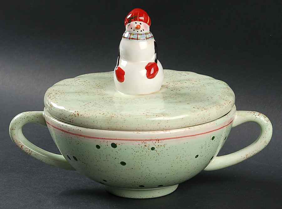 Frosty Folks Candy Dish & Lid by Sakura-1