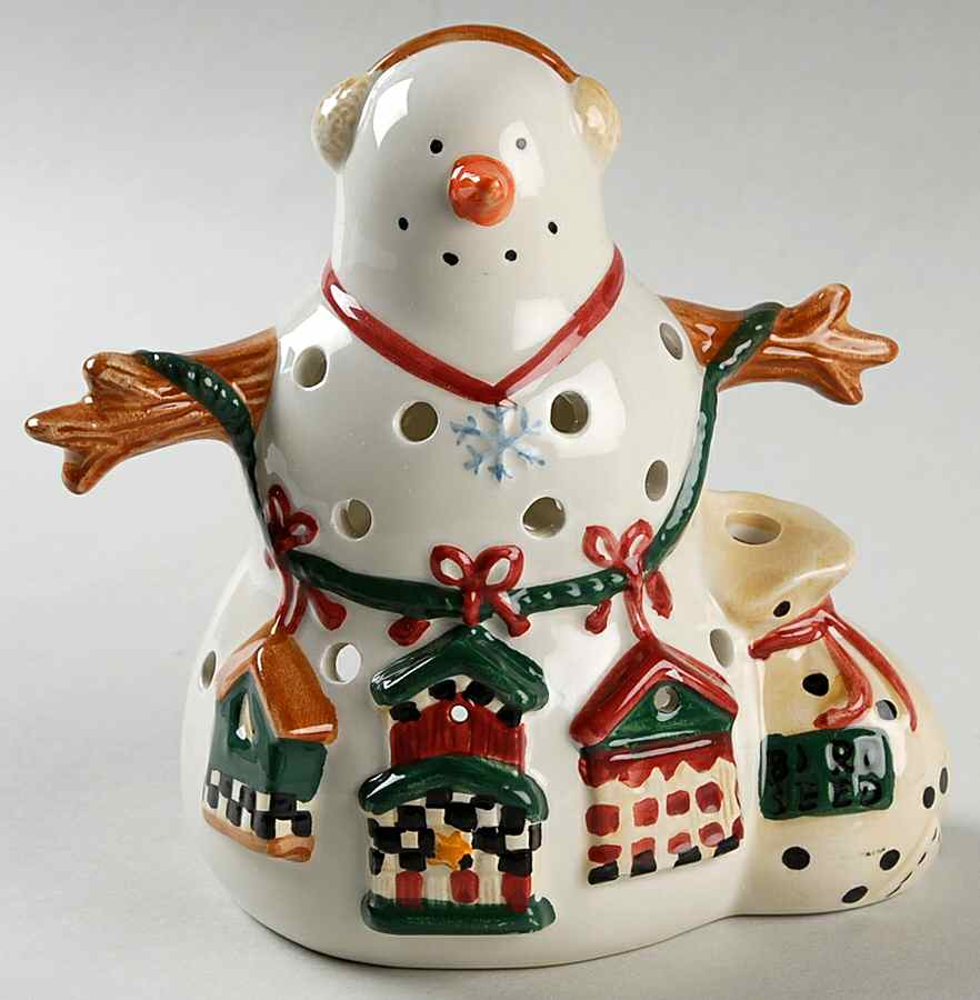 Frosty Folks Candle Votive by Sakura-1