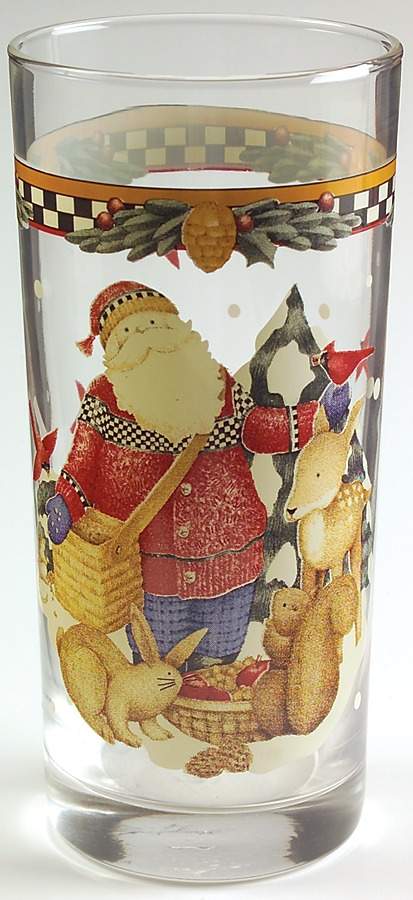 Woodland Santa 14 Oz Glassware Tumbler by Sakura-1