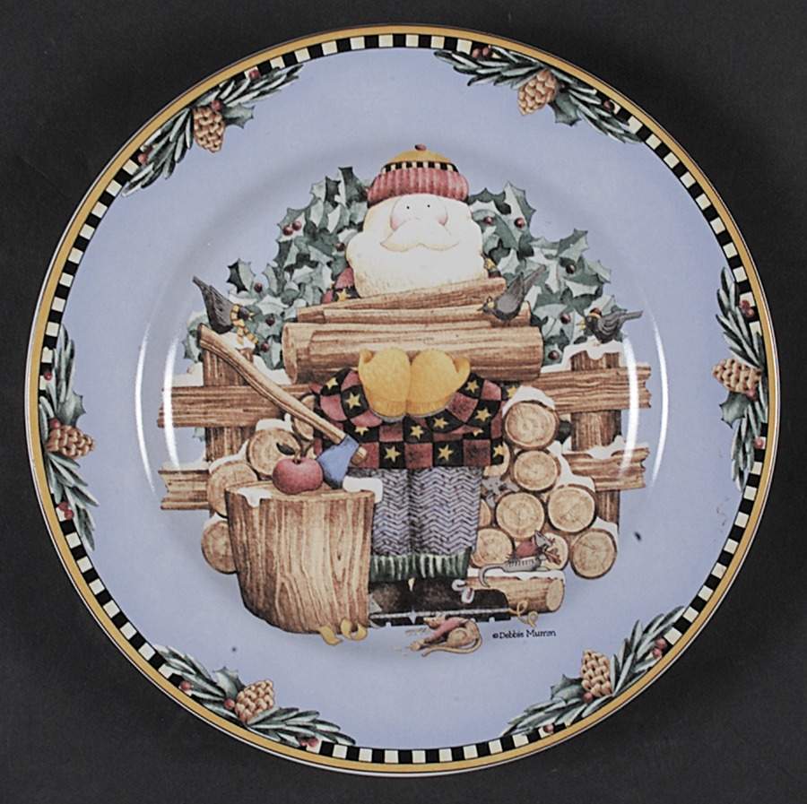 Woodland Santa Salad/Dessert Plate by Sakura-1