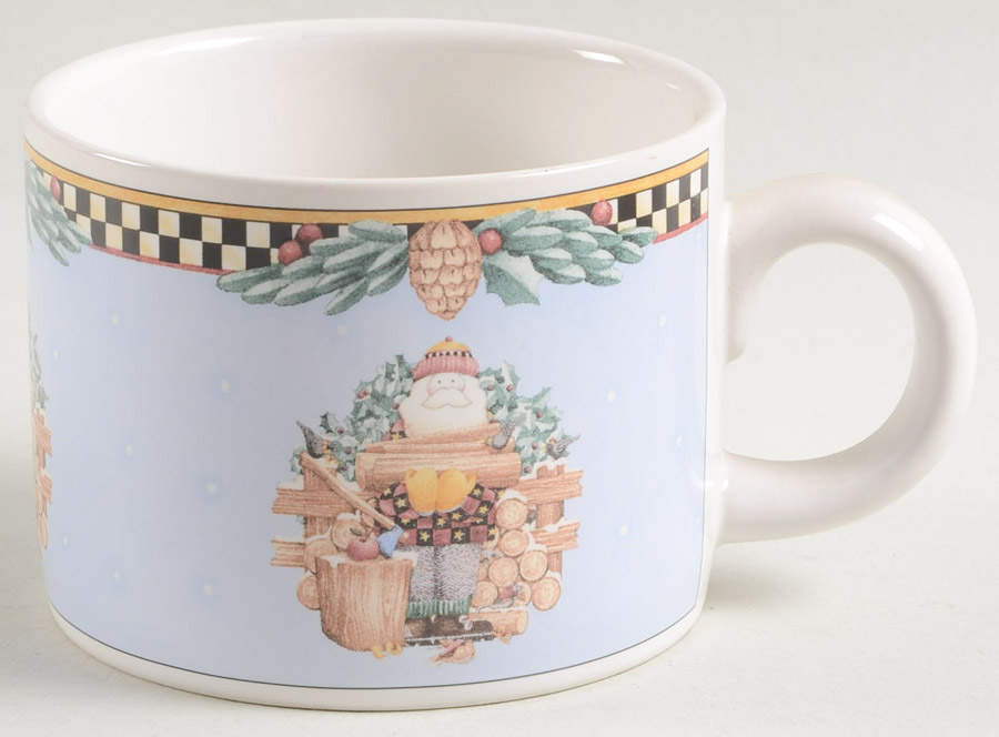 Woodland Santa Flat Cup by Sakura-1