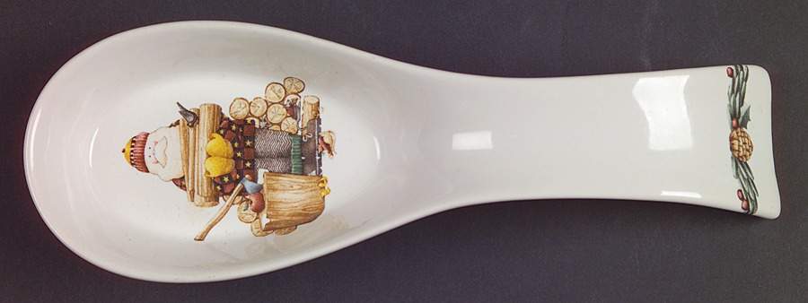 Woodland Santa Spoon Rest/Holder (Holds 1 Spoon) by Sakura-1