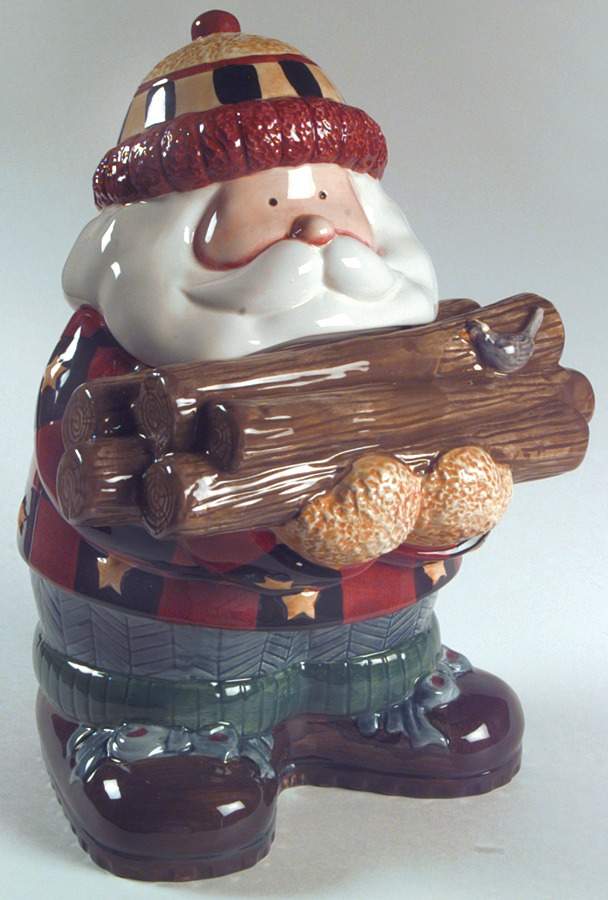 Woodland Santa Figural Cookie Jar & Lid by Sakura-1