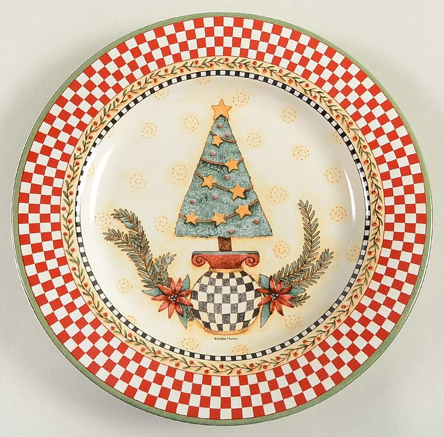 Christmas Topiary Salad Plate by Sakura-1