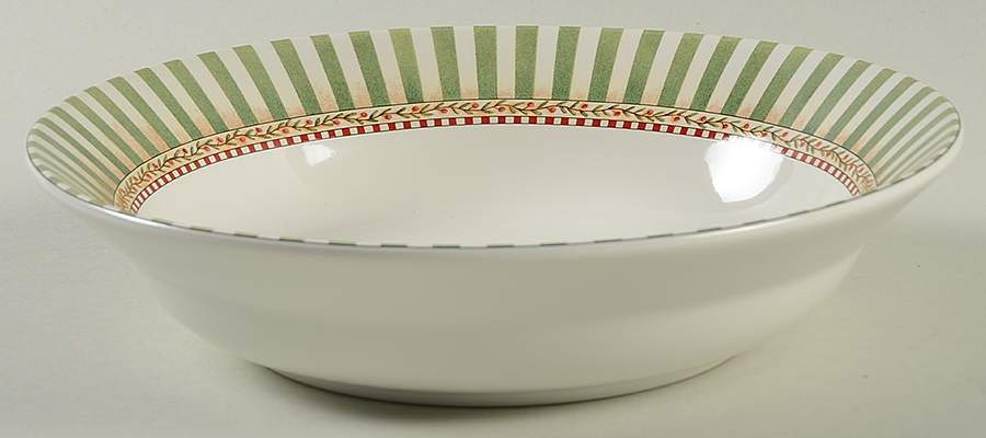 Christmas Topiary Rim Soup Bowl by Sakura-1