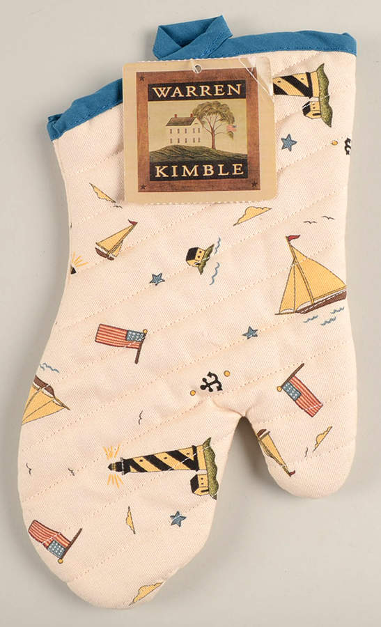 Coastal Breeze Cloth Oven Mitt by Sakura-1