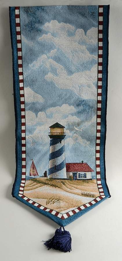 Coastal Breeze 13" X 70" Cloth Table Runner by Sakura-1