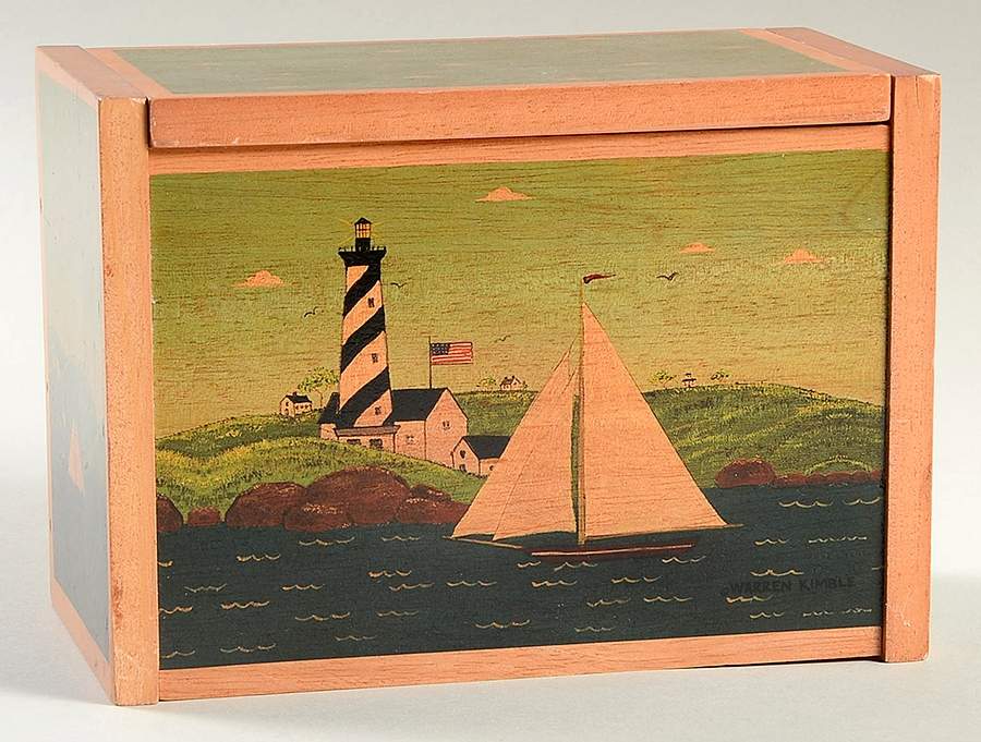 Coastal Breeze Wood Recipe Box & Lid by Sakura-1