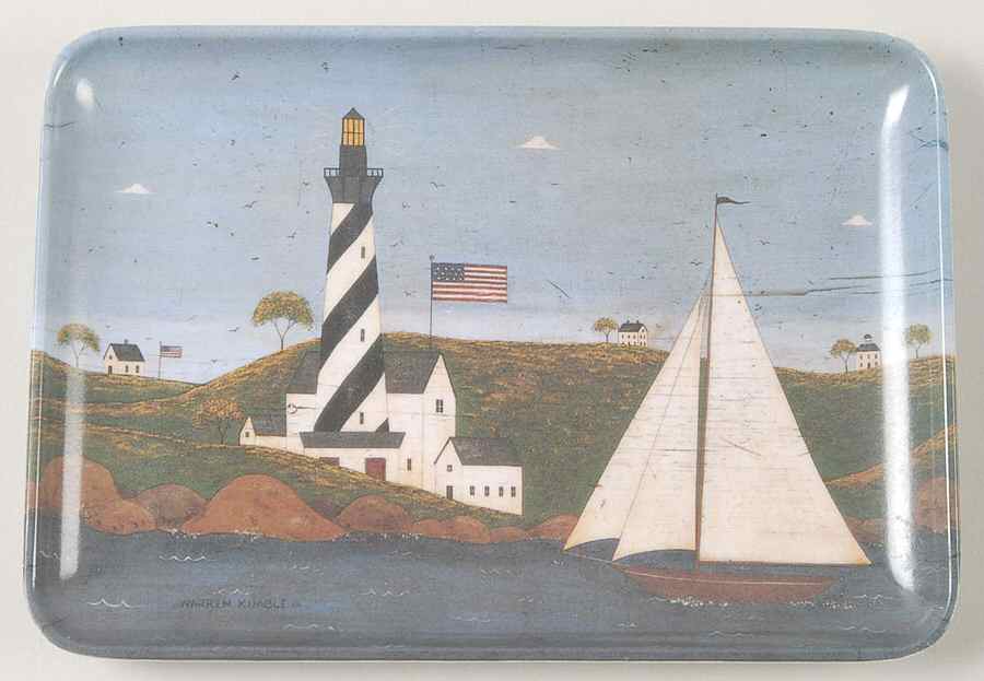 Coastal Breeze 6" Rectangular Melamine Tray by Sakura-1