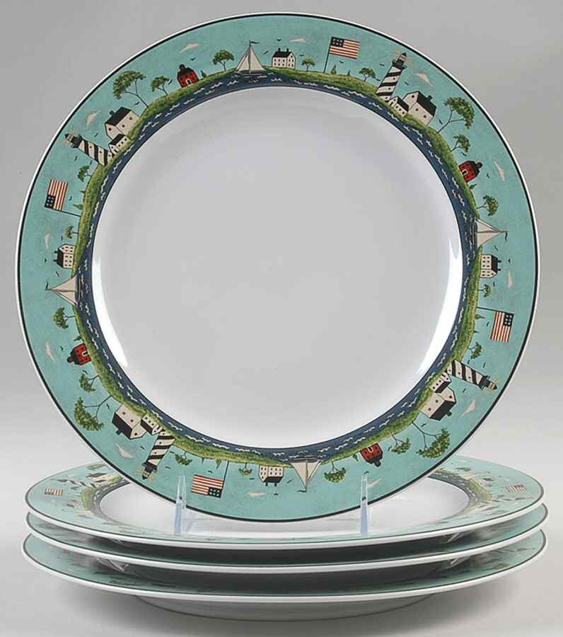 Coastal Breeze Dinner Plate - Set of 4 by Sakura-1