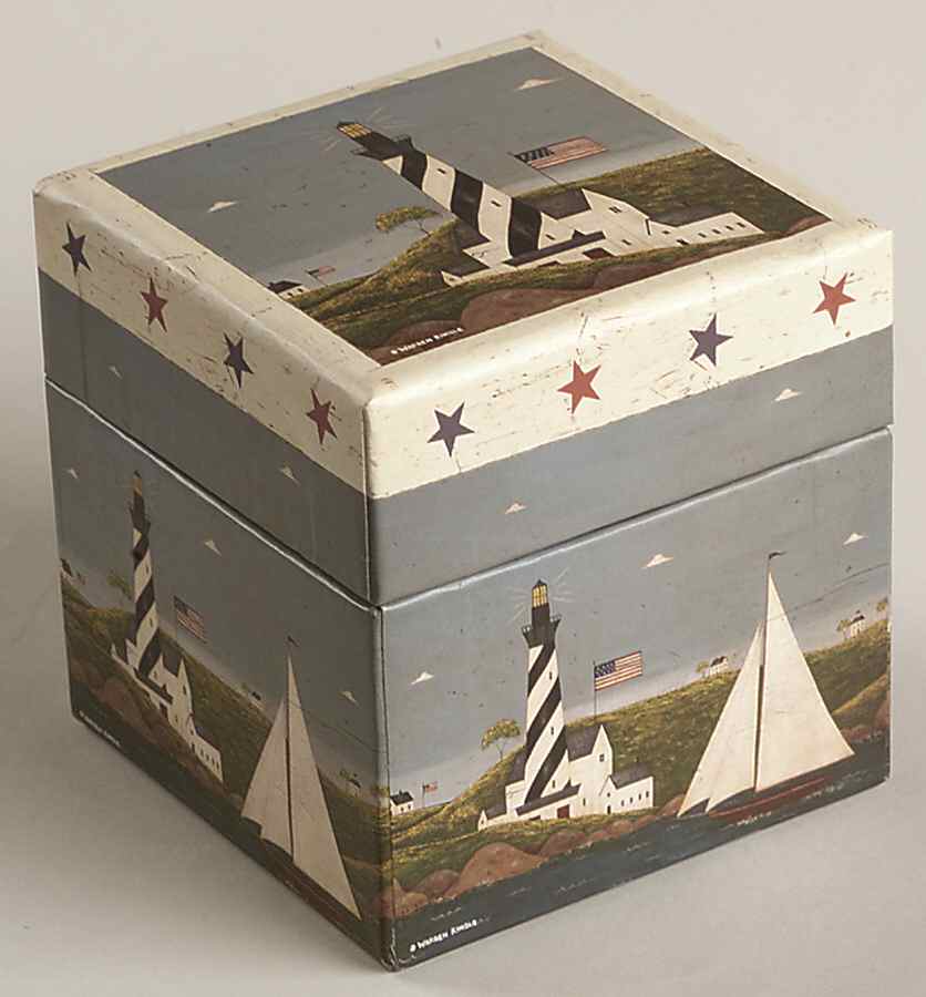 Coastal Breeze Cardboard Square Box by Sakura-1