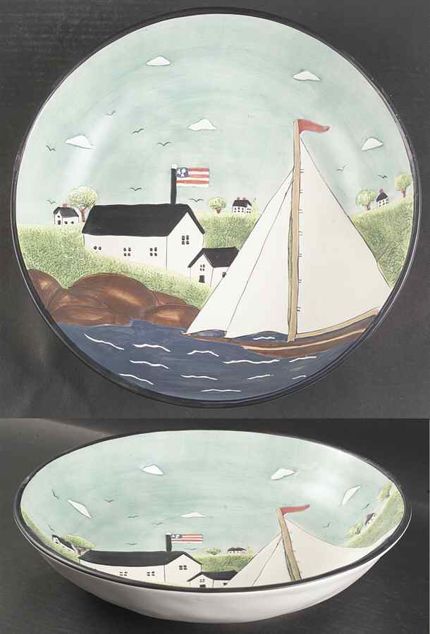 Coastal Breeze Chip Bowl/Plate for Chip & Dip Set by Sakura-1