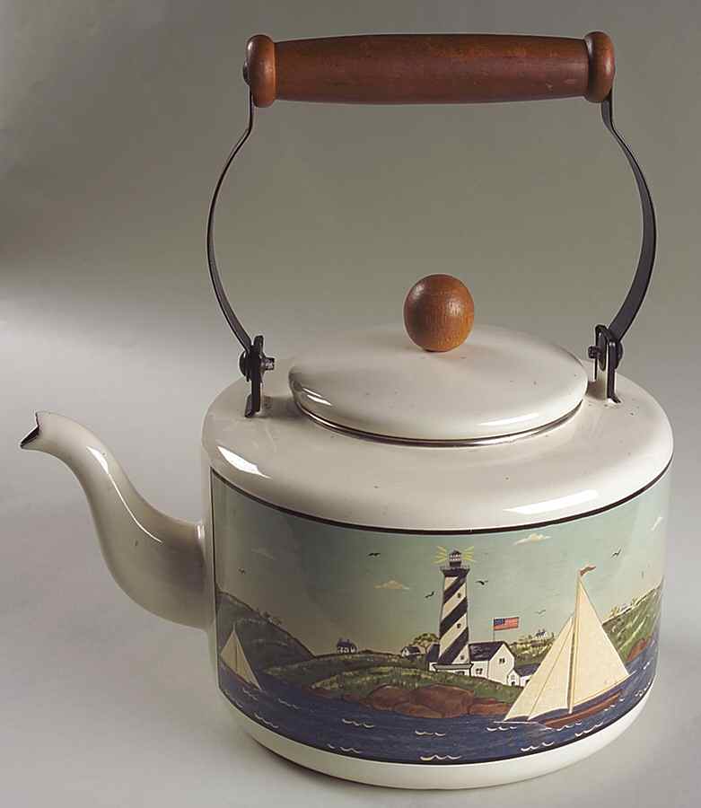 Coastal Breeze Metal Kettle & Lid by Sakura-1