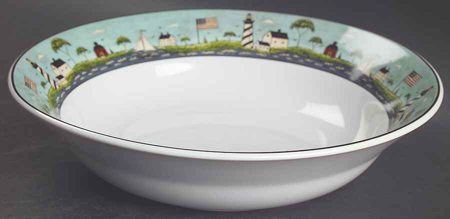 Coastal Breeze 9" Round Vegetable Bowl by Sakura-1