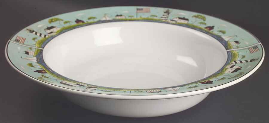Coastal Breeze 14" Large Salad Serving Bowl by Sakura-1