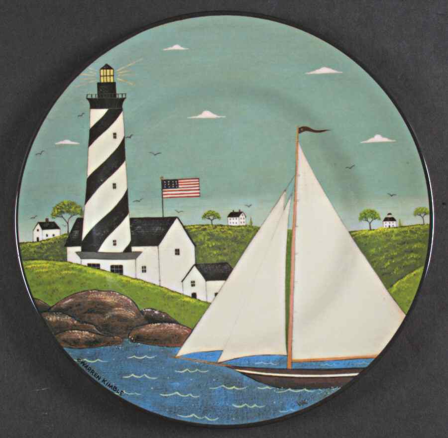 Coastal Breeze Plastic Salad Plate by Sakura-1