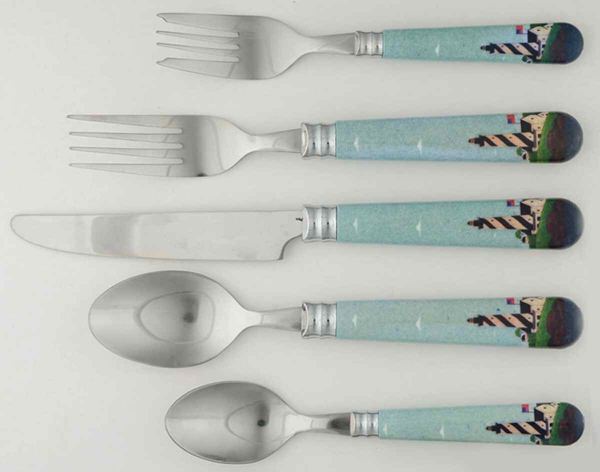 Coastal Breeze 20-Piece Flatware Set (4 5-Piece Place Settings) by Sakura-1
