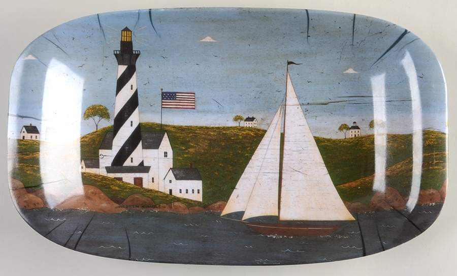 Coastal Breeze Melamine Tray by Sakura-1