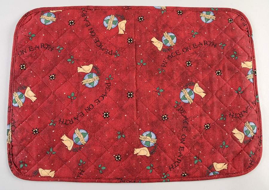 Joy To The World Cloth Placemat by Sakura-1