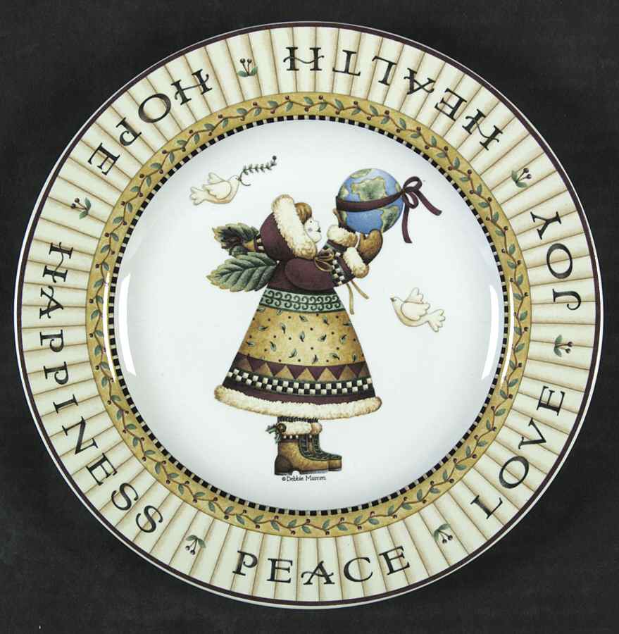 Joy To The World Salad/Dessert Plate by Sakura-1