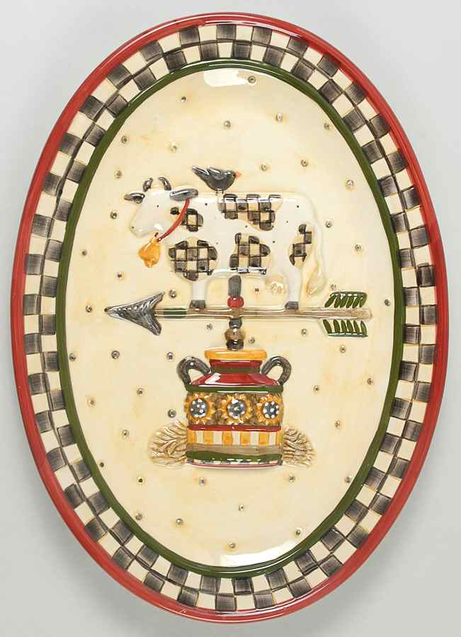 Weather Vane 14" Sculpted Platter by Sakura-1