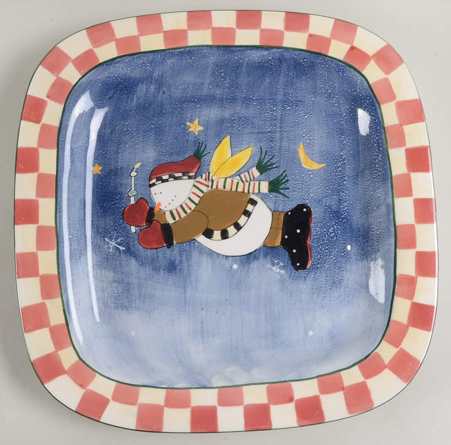 Snow Angel Village Square Large Serving Platter by Sakura-1