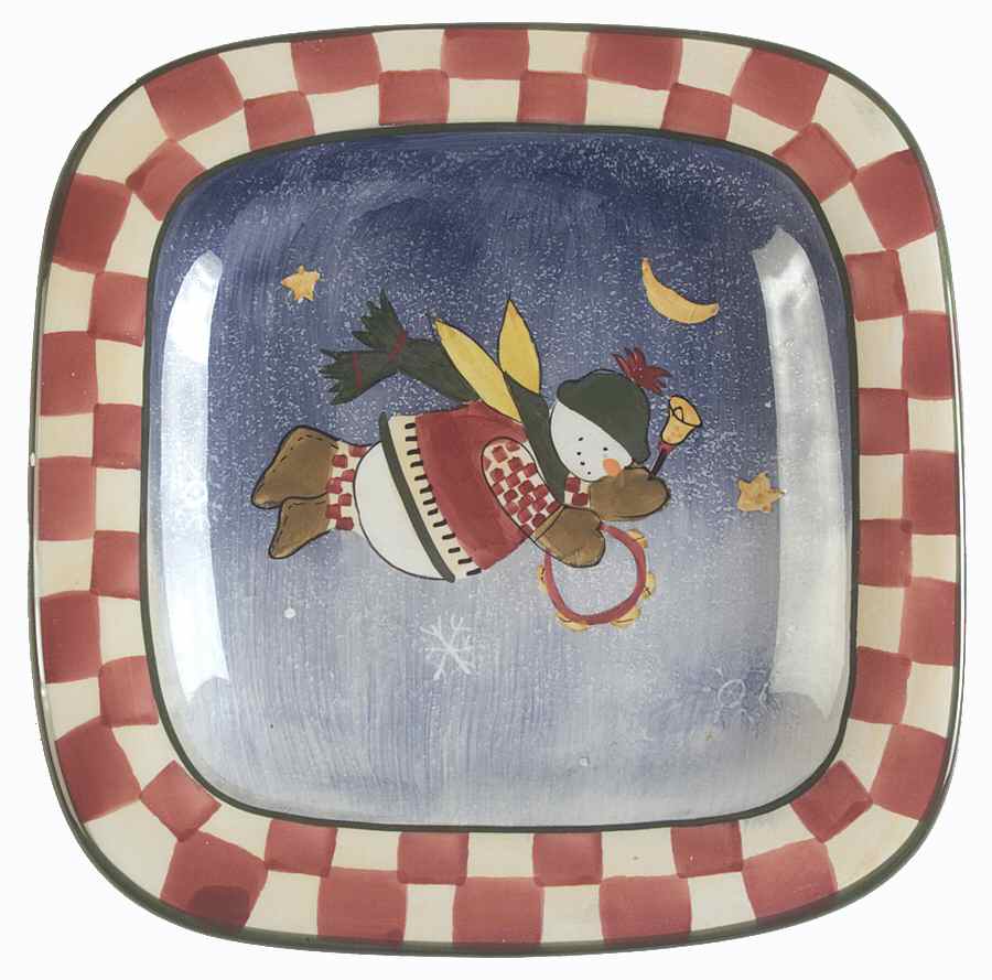Snow Angel Village Square Luncheon Plate by Sakura-1