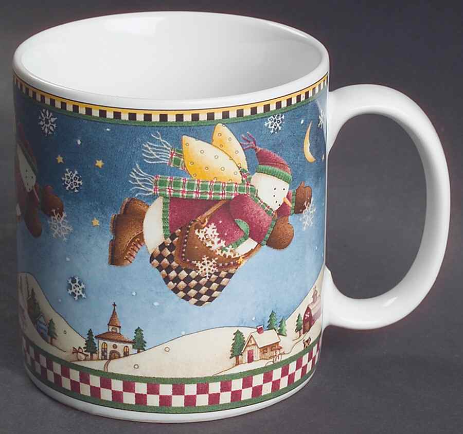 Snow Angel Village Mug by Sakura-1