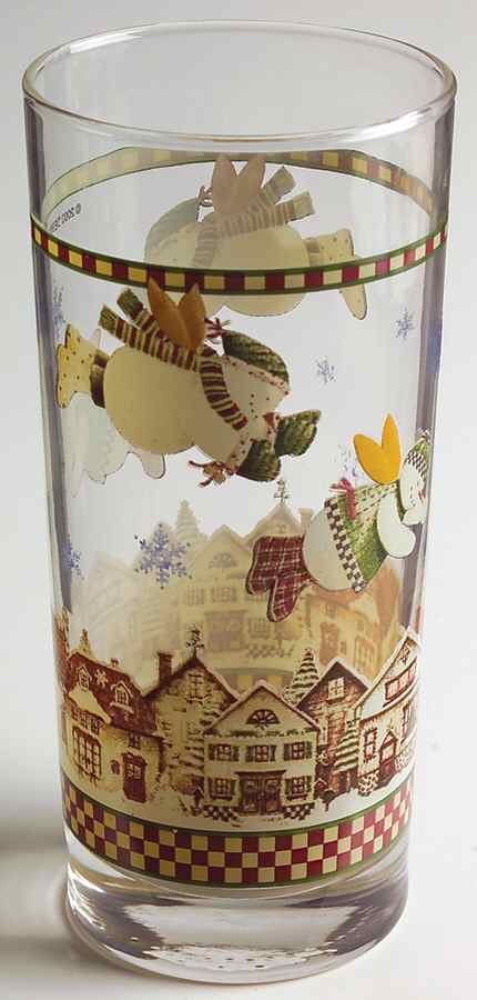 Snow Angel Village 14 Oz Glassware Tumbler by Sakura-1