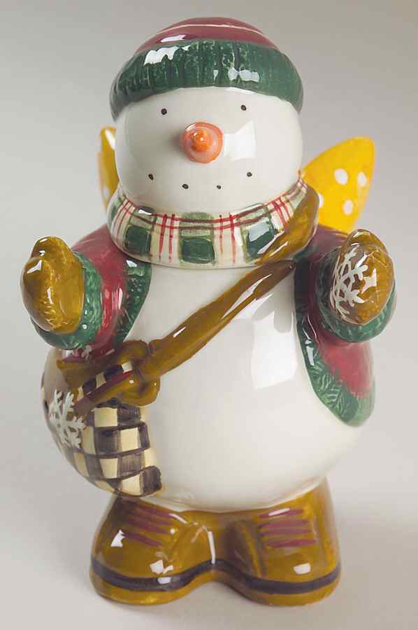 Snow Angel Village Figural Sugar Bowl & Lid by Sakura-1