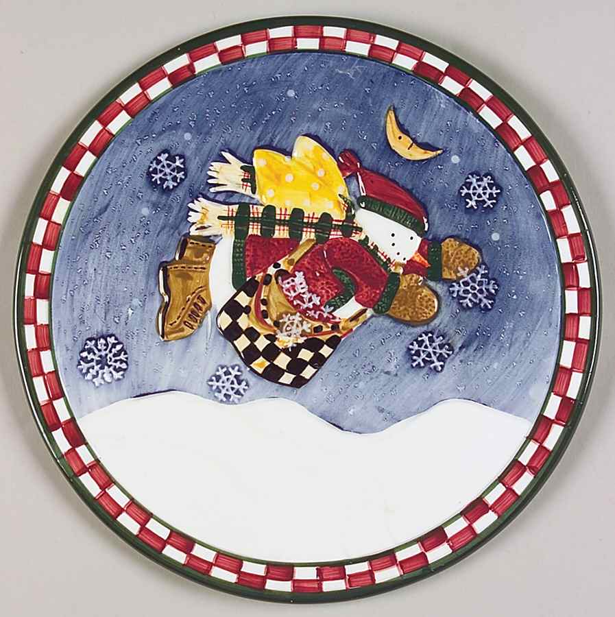 Snow Angel Village Sculpted Trivet by Sakura-1