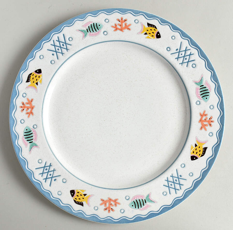 Seafest 12" Chop Plate (Round Platter) by Studio Nova-1