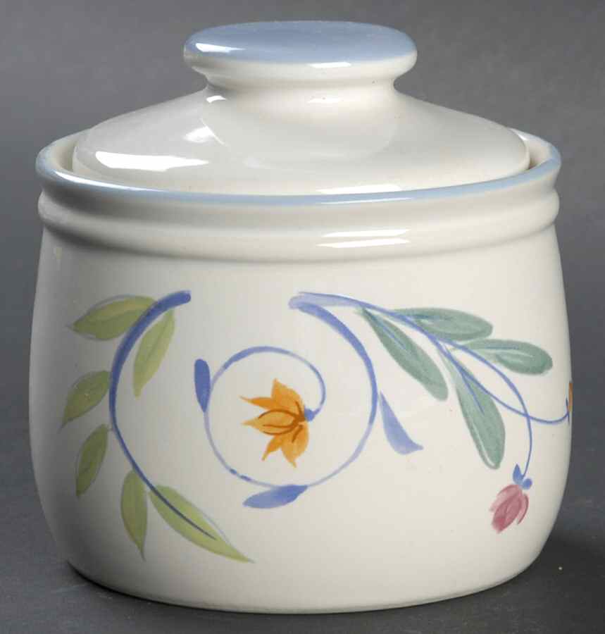 Breezy Meadow Sugar Bowl & Lid by Studio Nova-1