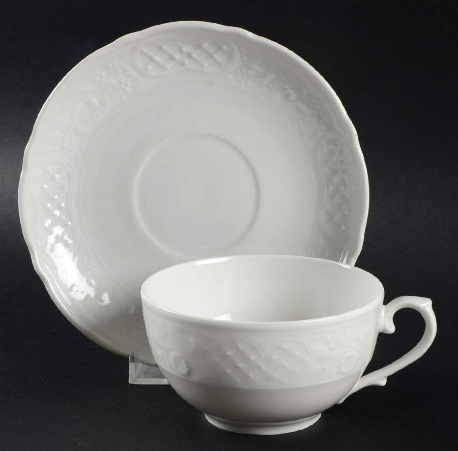 SCH212 Flat Cup & Saucer Set by Schumann - Bavaria-1