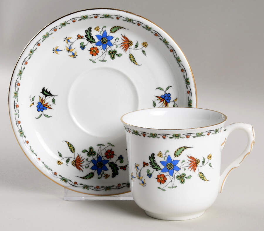 Chelsea Flat Cup & Saucer Set by Shelley-1
