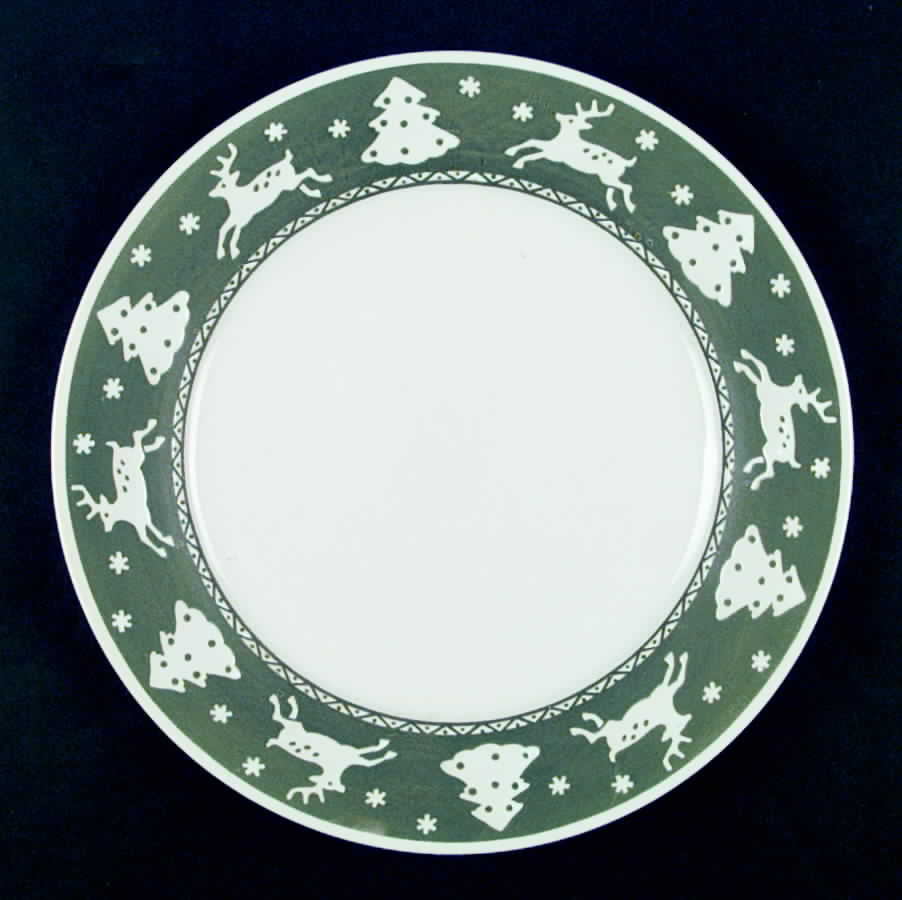 White Woods Dinner Plate by Sango-1