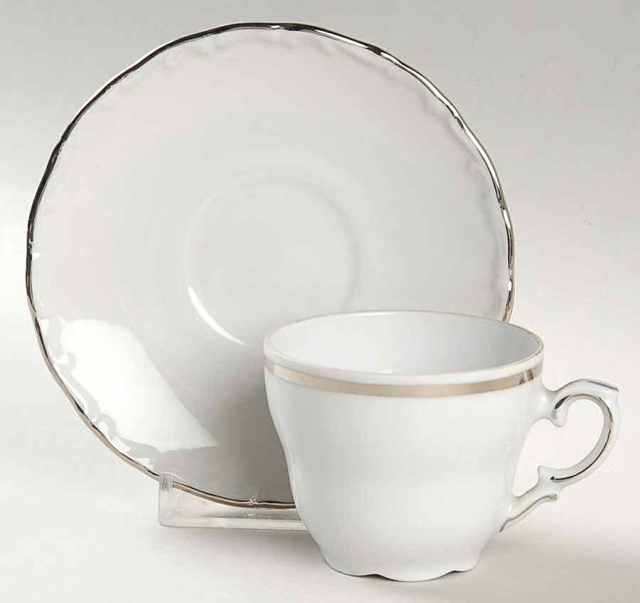 SCH215 Flat Demitasse Cup & Saucer Set by Schumann - Bavaria-1