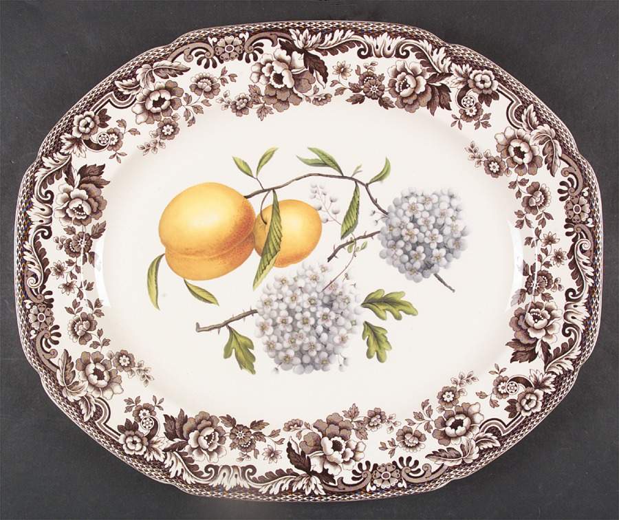 Woodland Garden 16" Oval Serving Platter by Spode-1