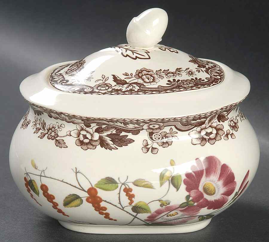 Woodland Garden Sugar Bowl & Lid by Spode-1